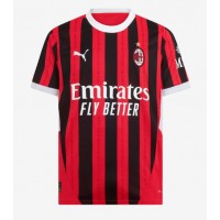 Camisa de Futebol AC Milan Alvaro Morata #7 Equipamento Principal 2024-25 Manga Curta